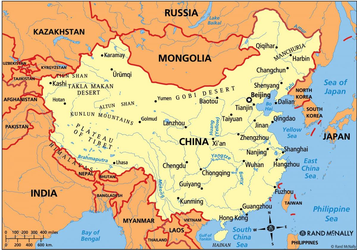 Çin siyasi xəritəsi