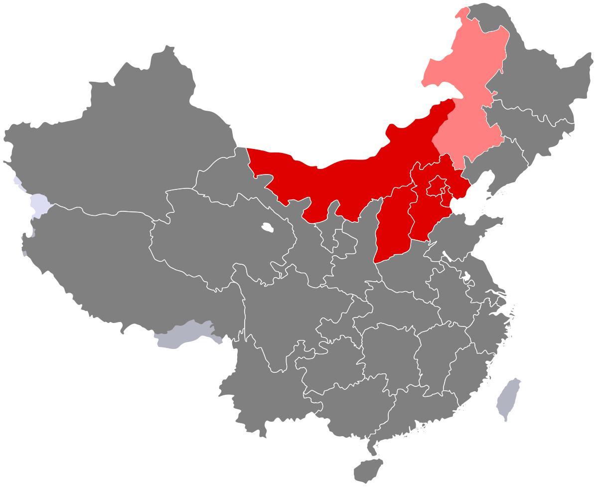 kart Şimali Çin