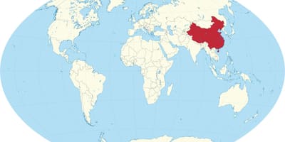 Çin dünya xəritəsində