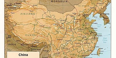 Landşaft xəritəsi Çin