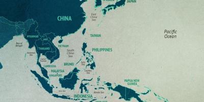 Çin Cənubi-çin dənizi xəritəsi