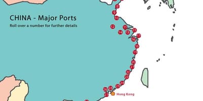 Port Çinin xəritədə