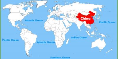 Çin dünya xəritəsində