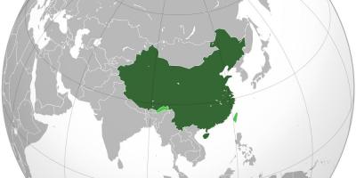Çin dünyanın xəritəsi